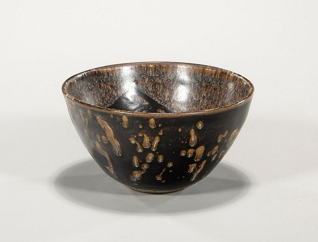 Chinese Jizhou-Type Black Glazed Porcelain Bowl (1 of 3)