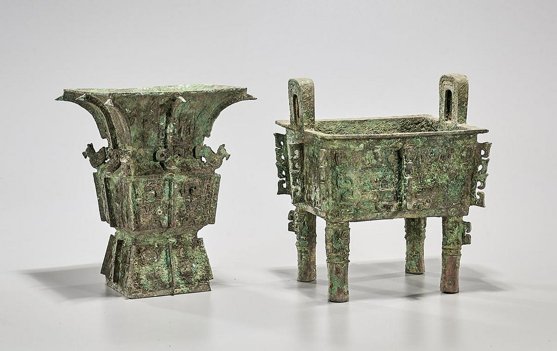 Two Chinese Archaistic Bronzes (1 of 3)