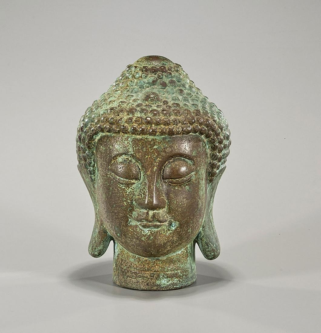 Chinese Bronze Head of Buddha (1 of 4)