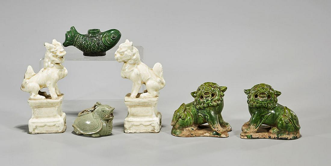 Group of Chinese Ceramic Animals (1 of 3)