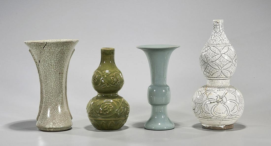Four Various Chinese Porcelain Vases (1 of 3)