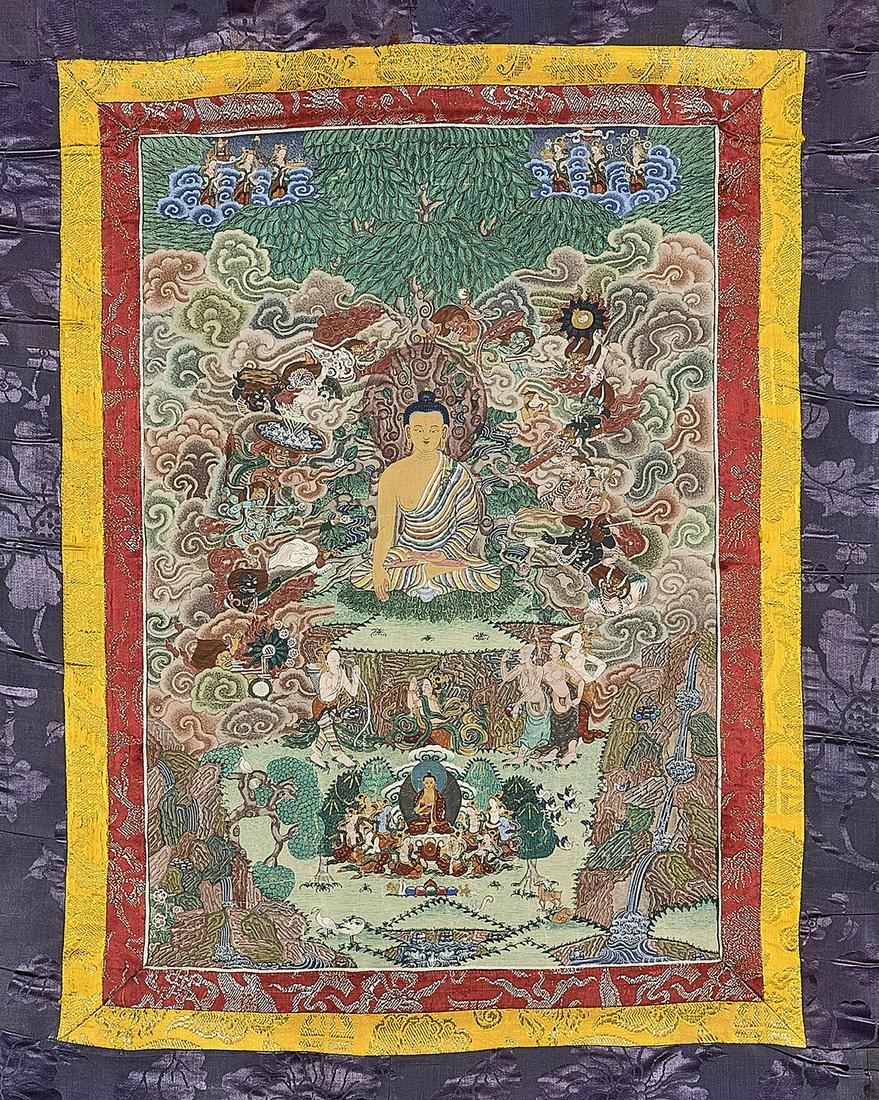 Tibetan Painted Thangka (1 of 1)