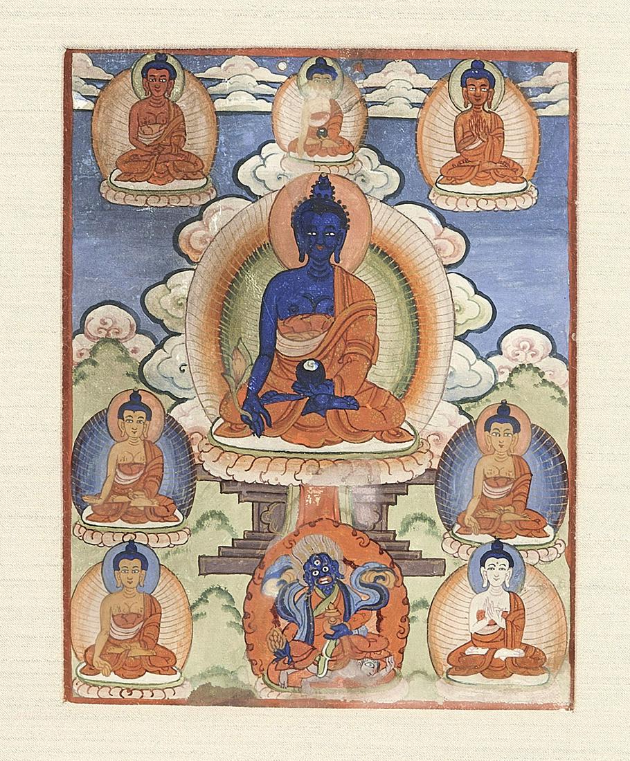 Set of Four Tibeto-Chinese Thangkas (1 of 4)