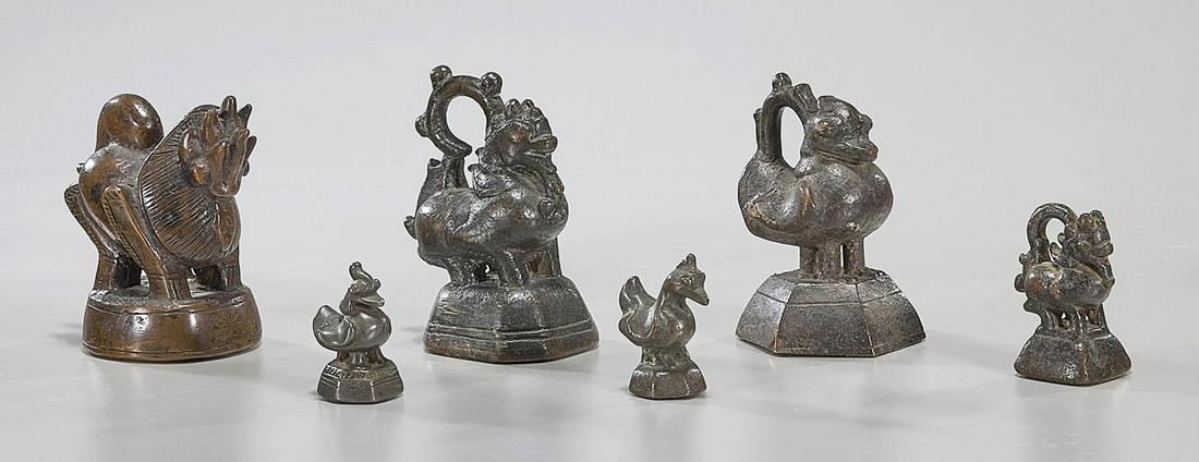 Group of Six Burmese Opium Weights (1 of 1)