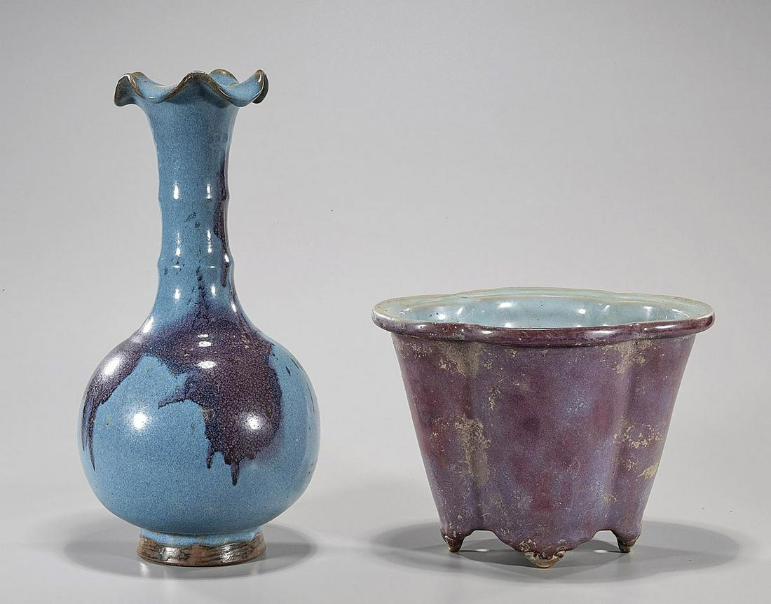 Two Chinese Jun-Type Ceramics (1 of 3)