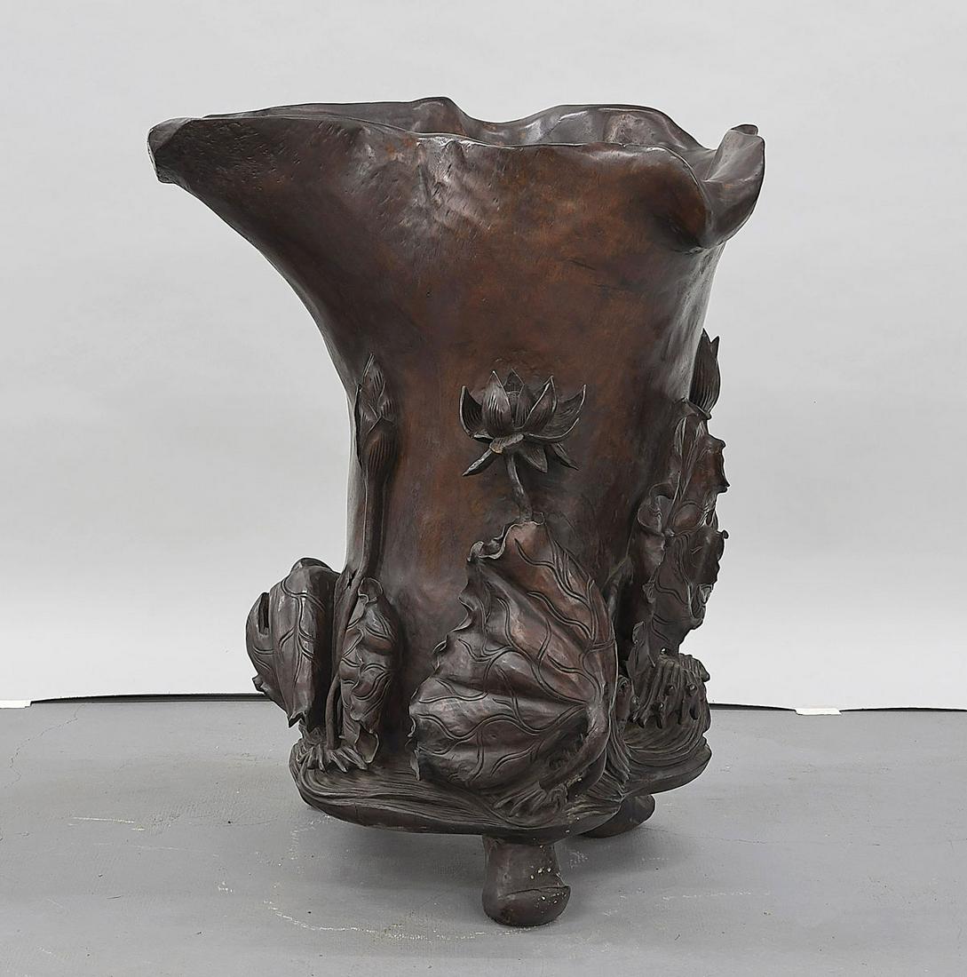 Large Chinese Root Wood Brushpot (1 of 2)