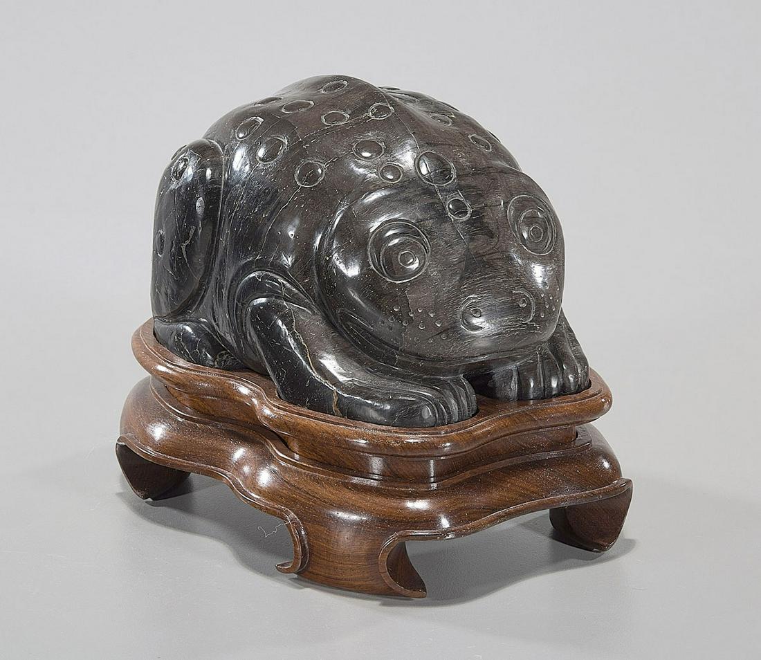 Chinese Carved Hardstone Toad (1 of 4)