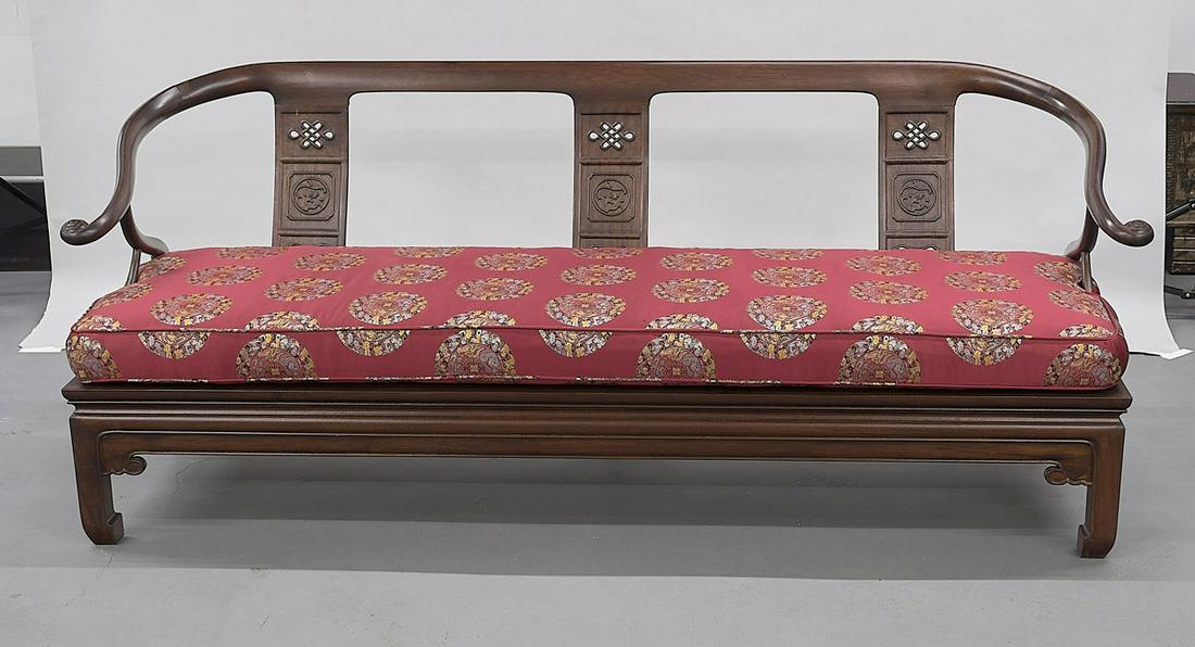 Set of Chinese Horseshoe Back Chairs & Sofa (1 of 2)