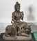 Pair Chinese Metal Buddhist Figures Seated on Animals - 3