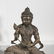 Pair Chinese Metal Buddhist Figures Seated on Animals - 5