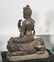 Pair Chinese Metal Buddhist Figures Seated on Animals - 7