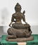 Pair Chinese Metal Buddhist Figures Seated on Animals - 8