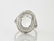 Platinum, White Sapphire & Diamond Ring