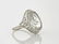 Platinum, White Sapphire & Diamond Ring - 2