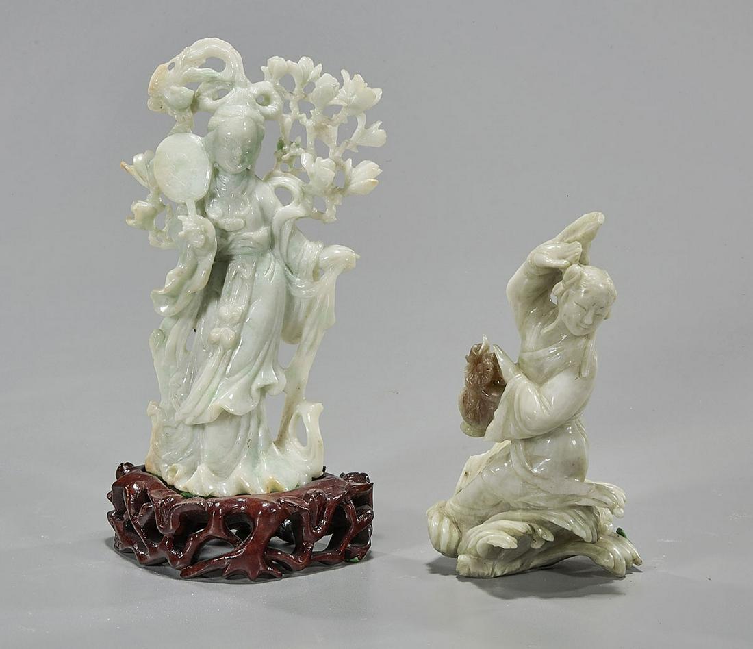 Two Chinese Jadeite Figures (1 of 4)