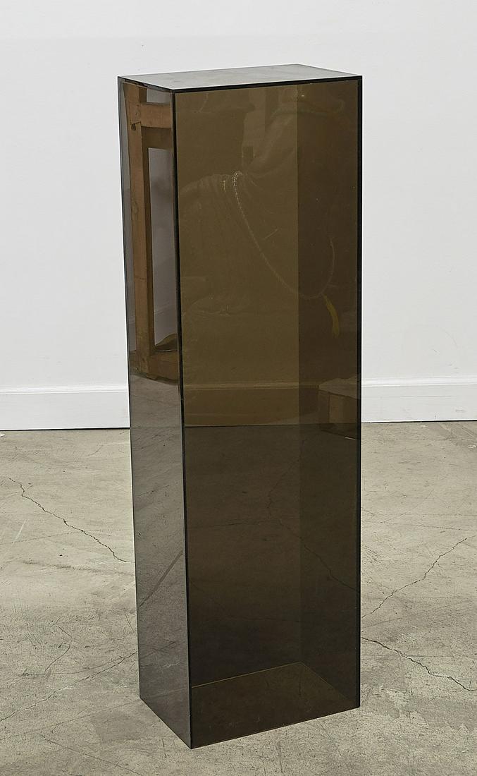 Smoke Plexiglass Contemporary Pedestal (1 of 2)
