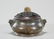 Chinese Bronze Censer with Carved Jade Finial Wood