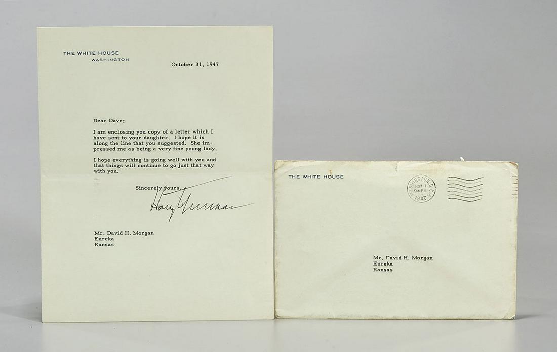 Signed Personal Letter by President Truman (1 of 4)