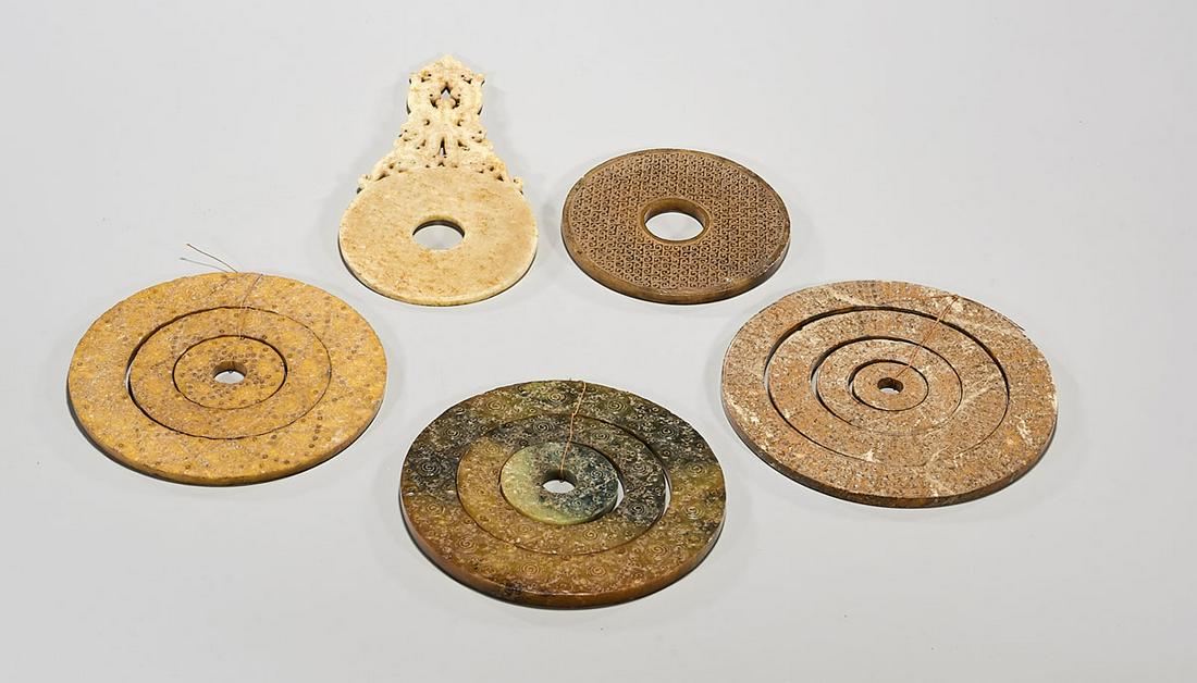 Group of Five Chinese Hard Stone Carvings (1 of 5)