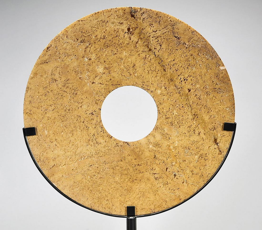 Chinese Hard Stone Bi Disc (1 of 3)
