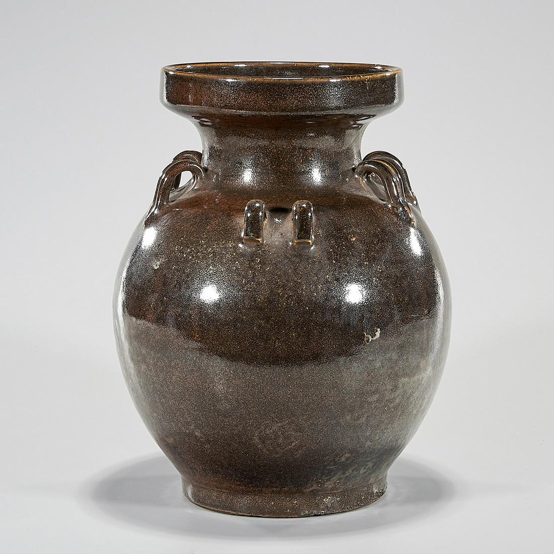 Chinese Glazed Ceramic Jar (1 of 5)