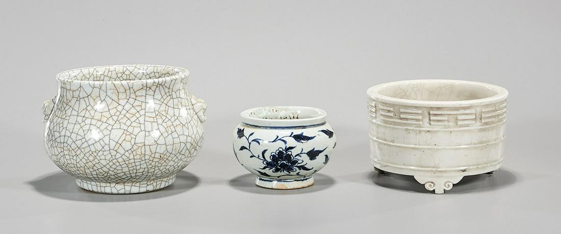 Group of Three Chinese Porcelain Censers (1 of 5)