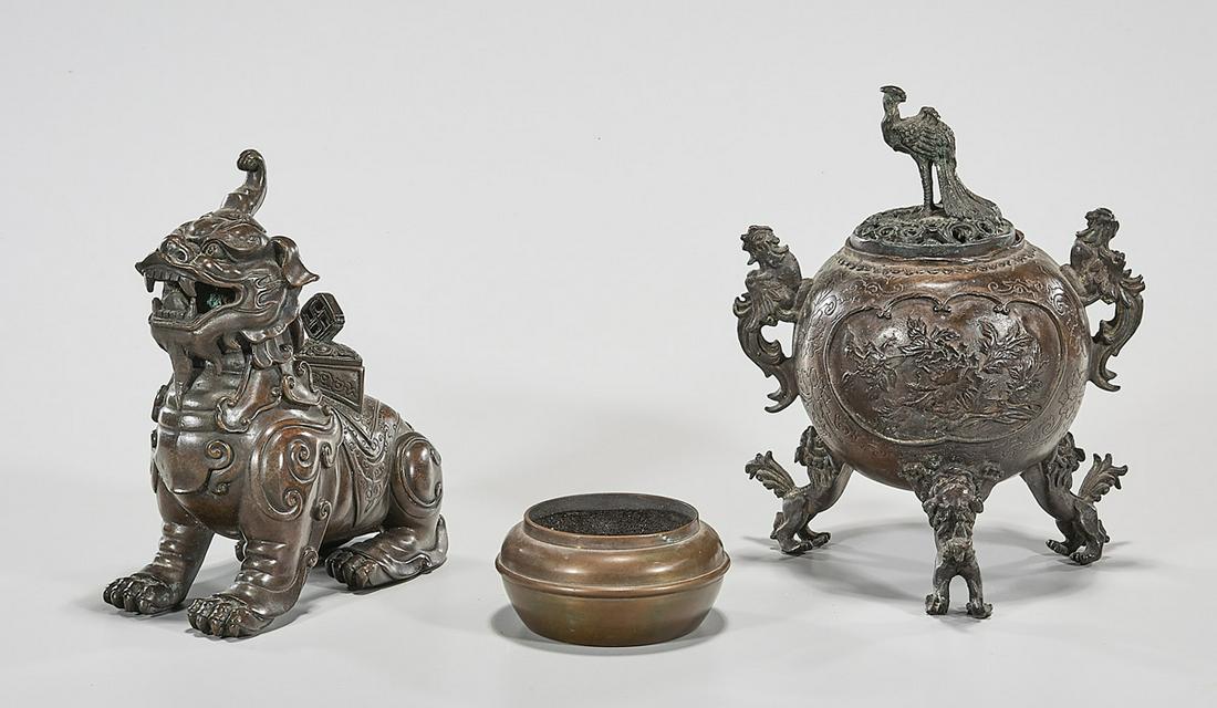 Three Various Chinese Bronzes (1 of 8)