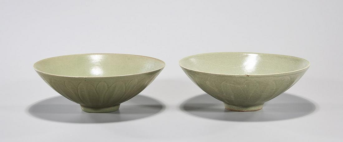 Two Chinese Celadon Glazed Bowls (1 of 3)