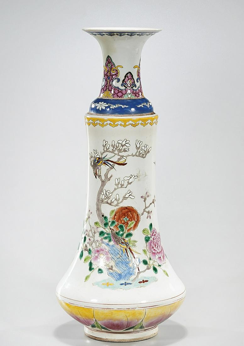 Chinese Enameled Porcelain Gu-Form Vase (1 of 6)