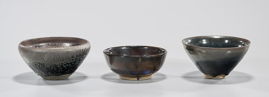 Three Various Chinese Glazed Ceramic Bowls (1 of 4)