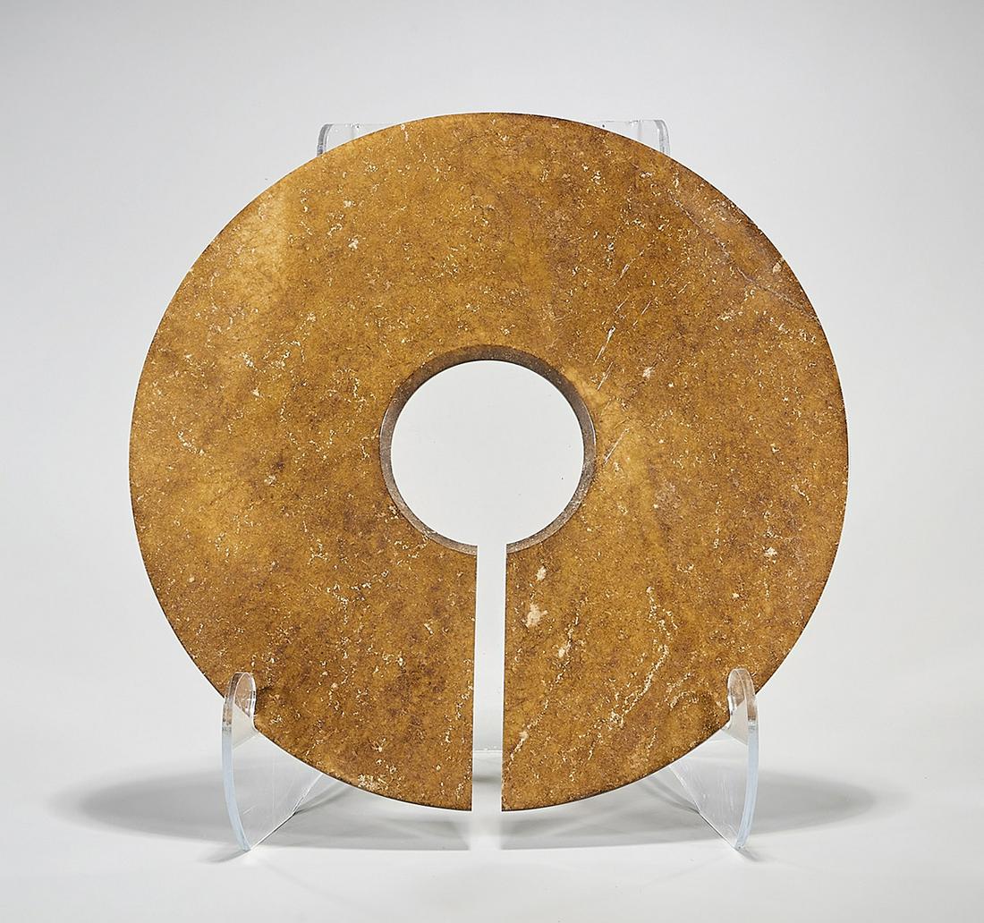 Chinese Brown Nephrite Disc (1 of 2)