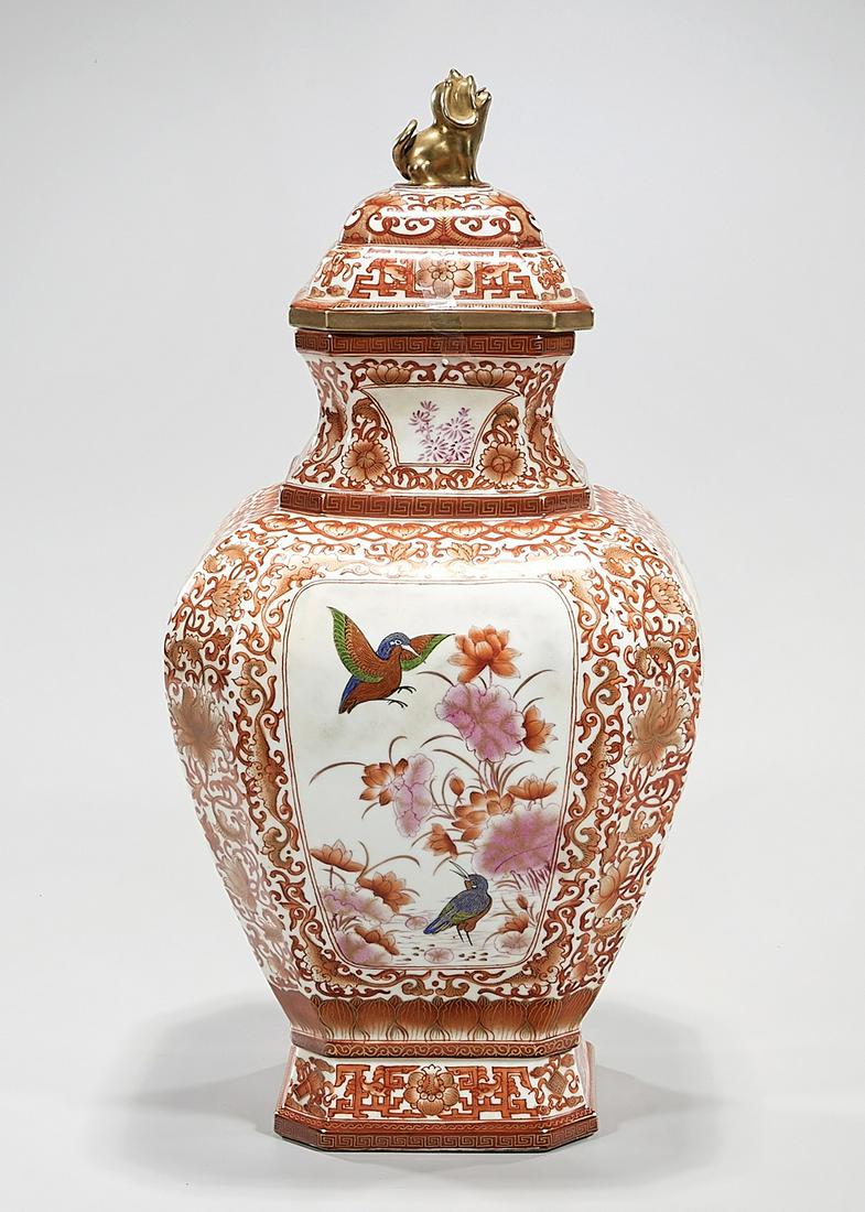 Chinese Enameled Porcelain Covered Vase (1 of 8)