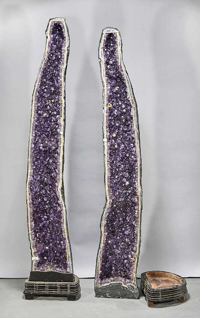 Split Pair Large Amethyst Geodes (1 of 2)