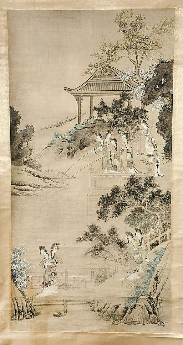 Two Chinese Ink and Color Paintings (1 of 4)