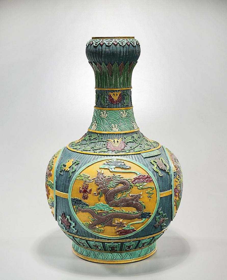 Large Chinese Enameled Porcelain Globular Vase (1 of 8)