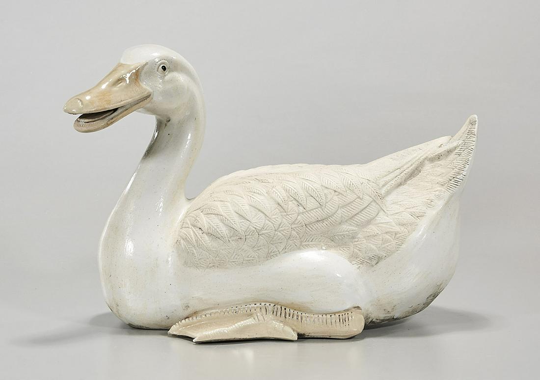 Chinese Ceramic Duck Figure (1 of 5)