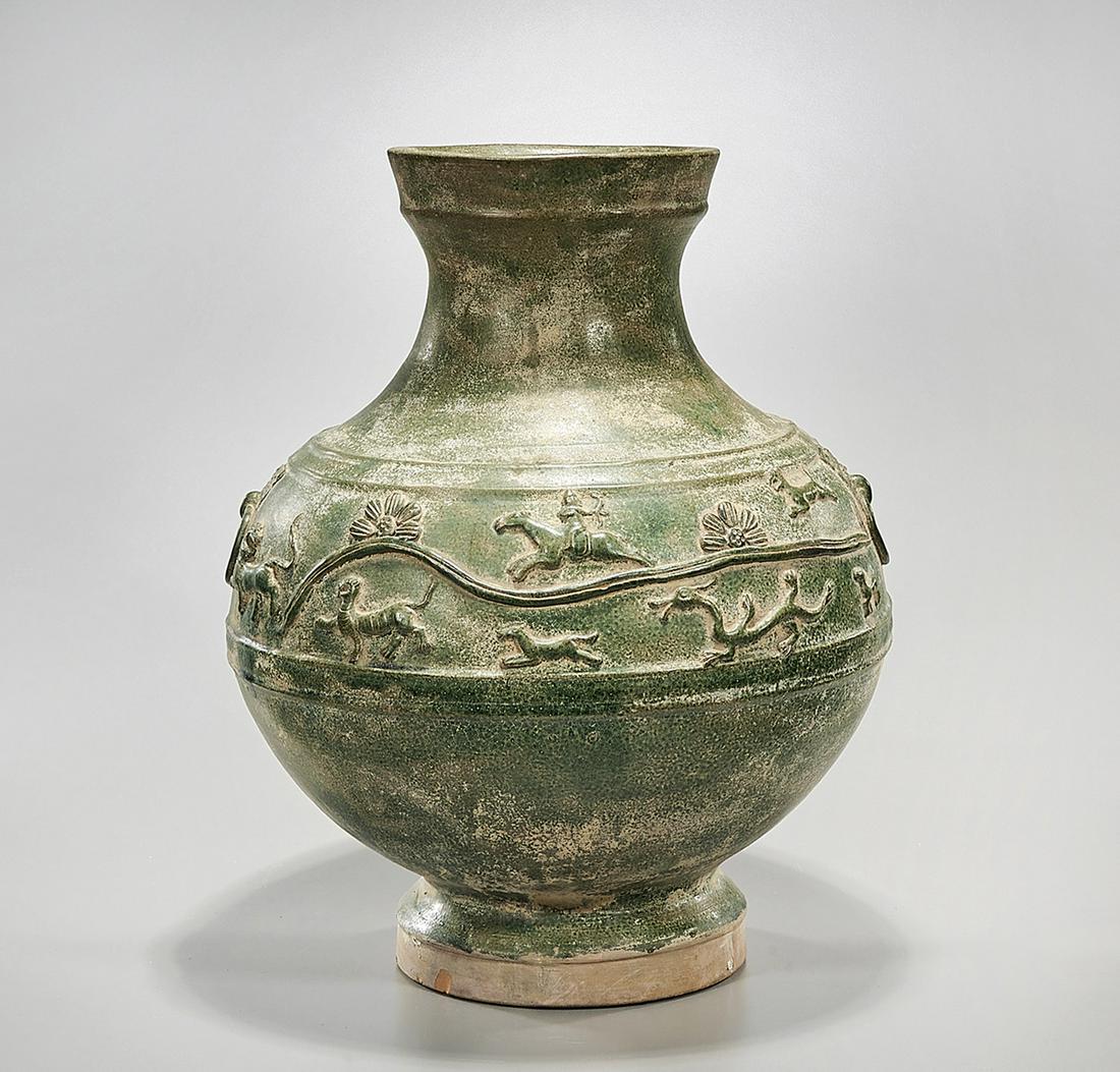 Chinese Green Glazed Han-Style Pottery Vase (1 of 6)