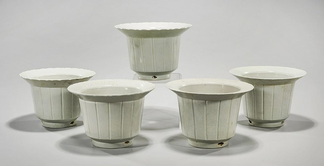 Group of Five Chinese Ceramic Planters (1 of 4)