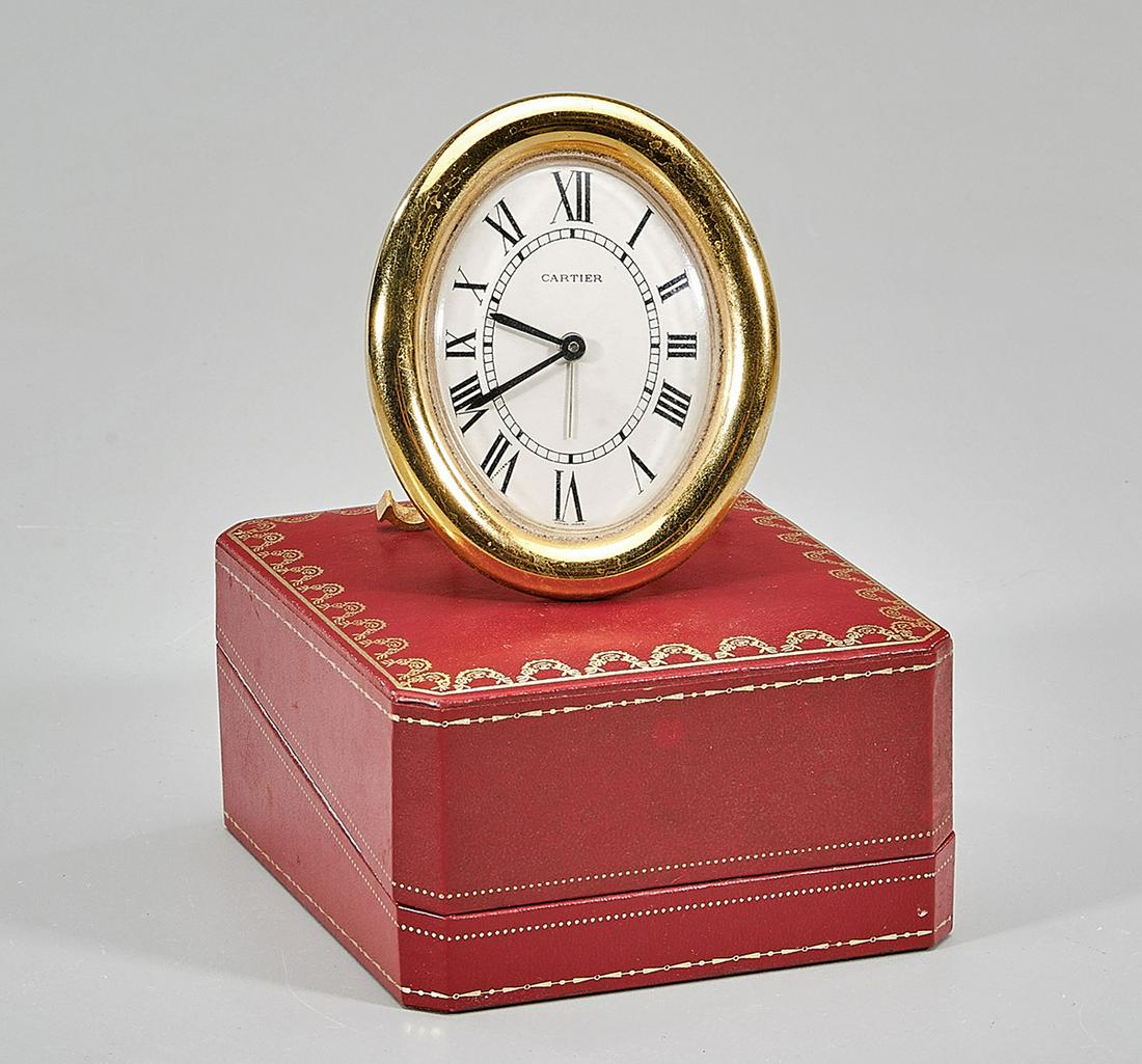 Vintage cartier desk clock sale