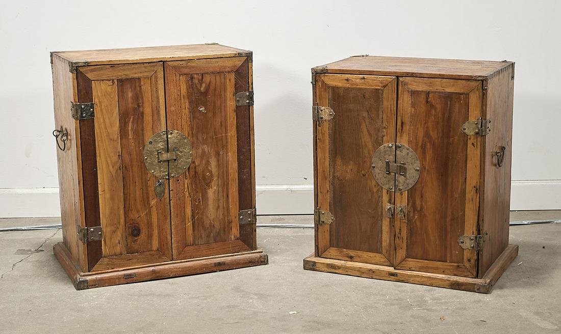 Two Chinese Wood Cabinets (1 of 2)