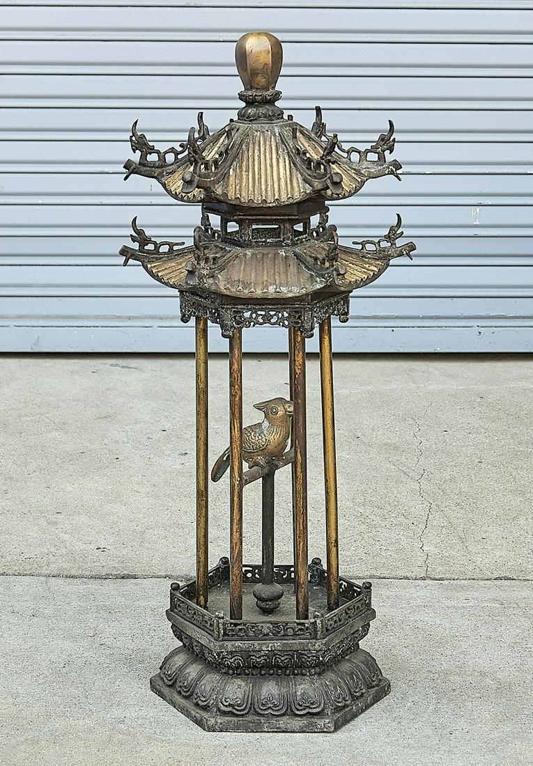 Bronze Covered Bird Cage (1 of 2)