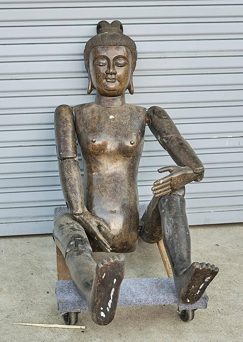 Chinese Bronze Mannequin Figure (1 of 2)