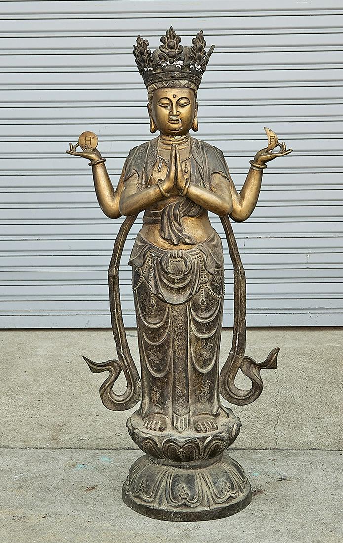 Chinese Bronze Guanyin (1 of 3)