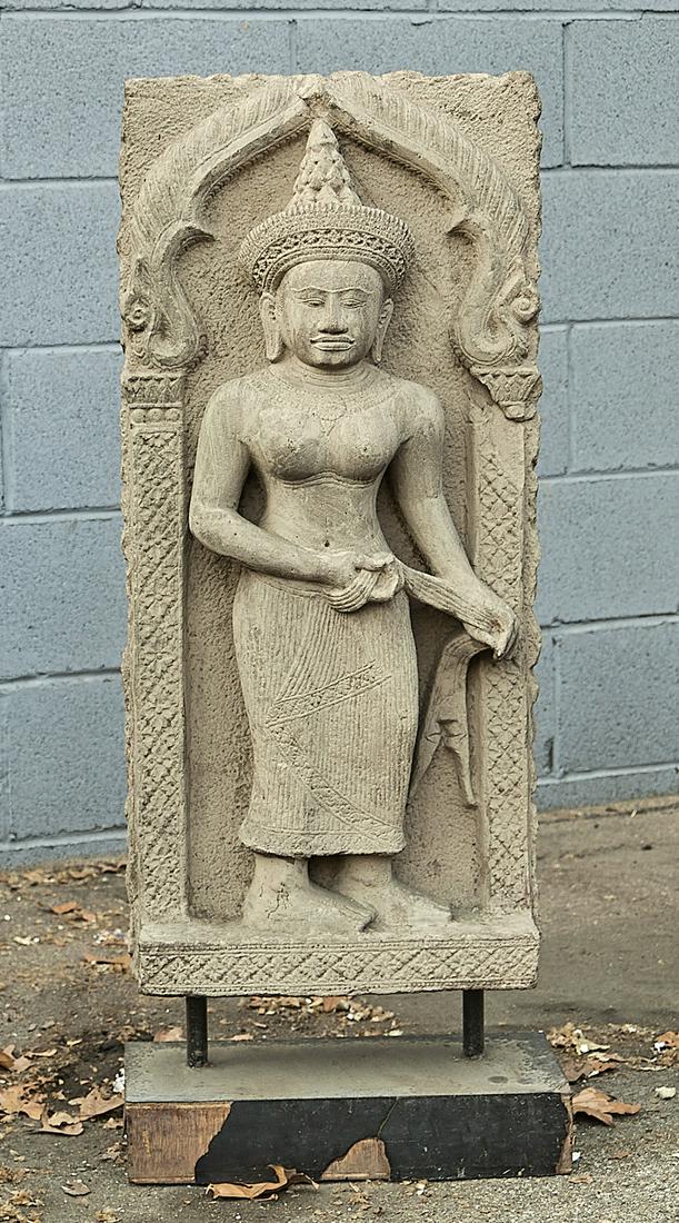Southeast Asian Carved Stone Figure (1 of 2)