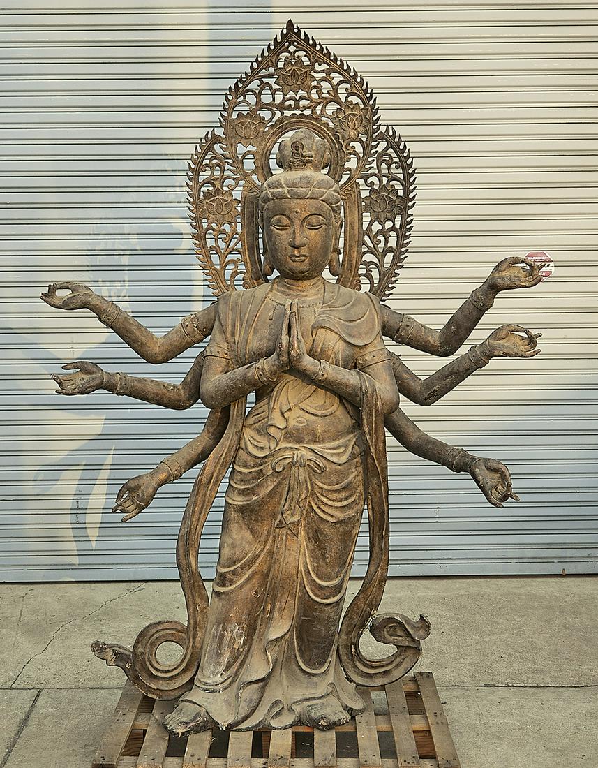 Chinese Bronze Multi-Armed Figure of Guanyin (1 of 2)