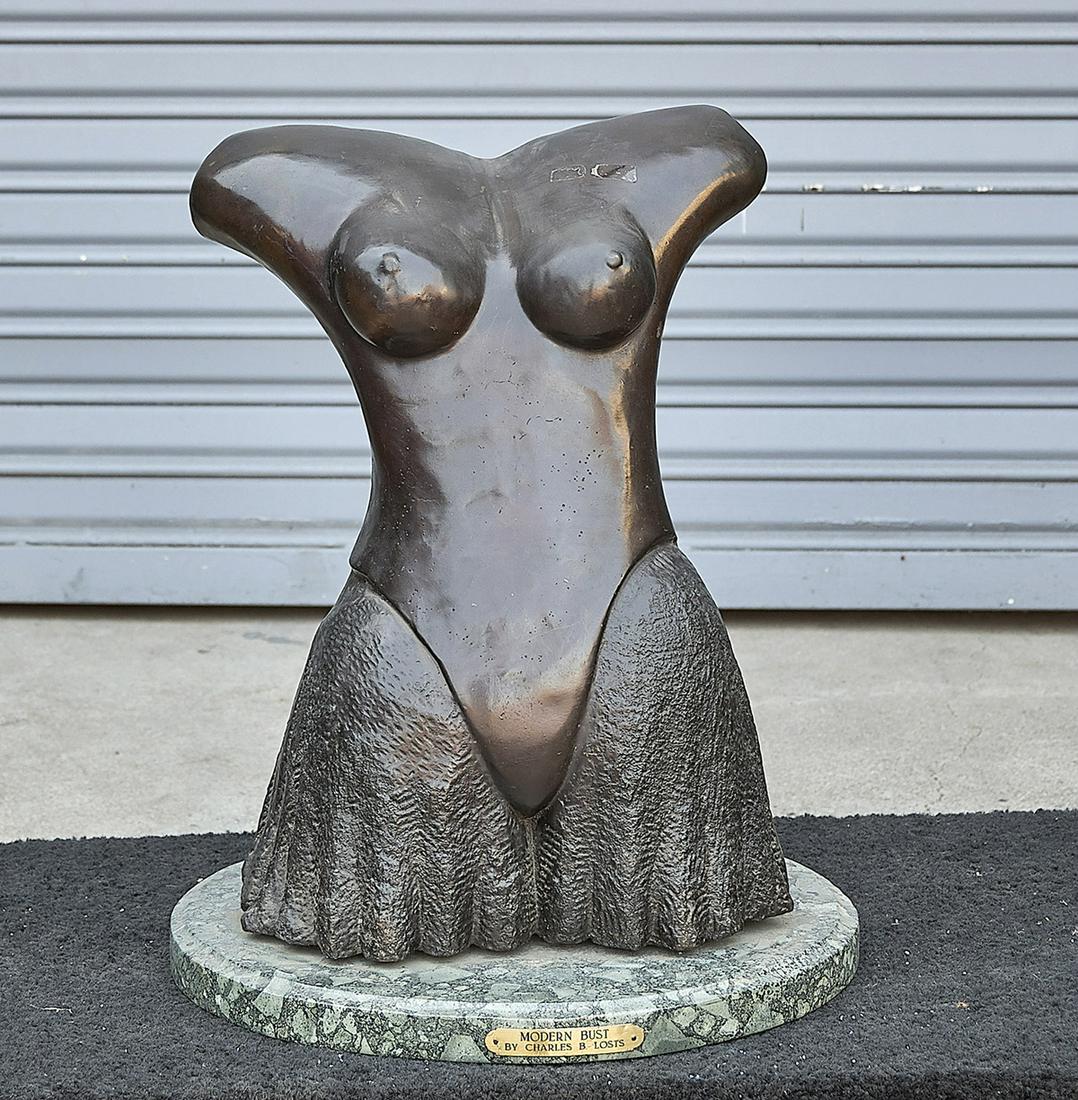 Bronze Ballerina Torso Sculpture (1 of 3)