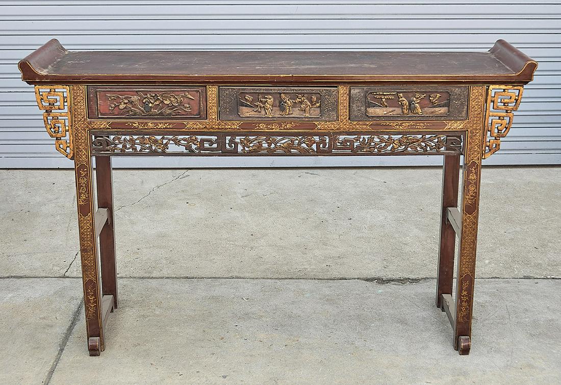 Chinese Hard Wood Altar Table (1 of 3)
