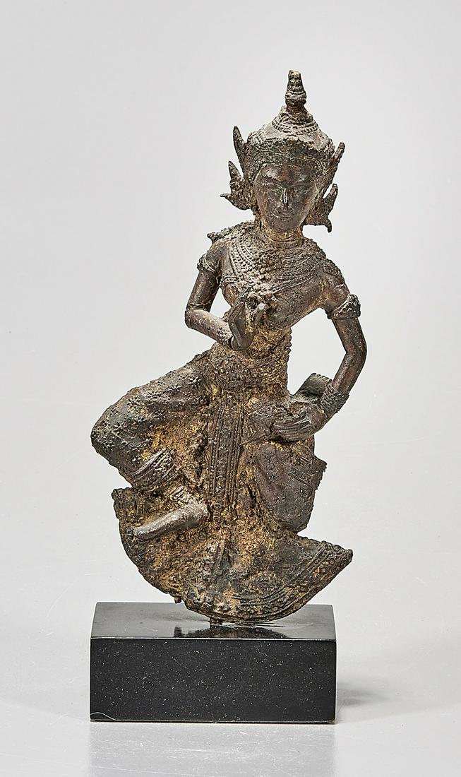 Antique Thai Bronze Standing Figure (1 of 3)