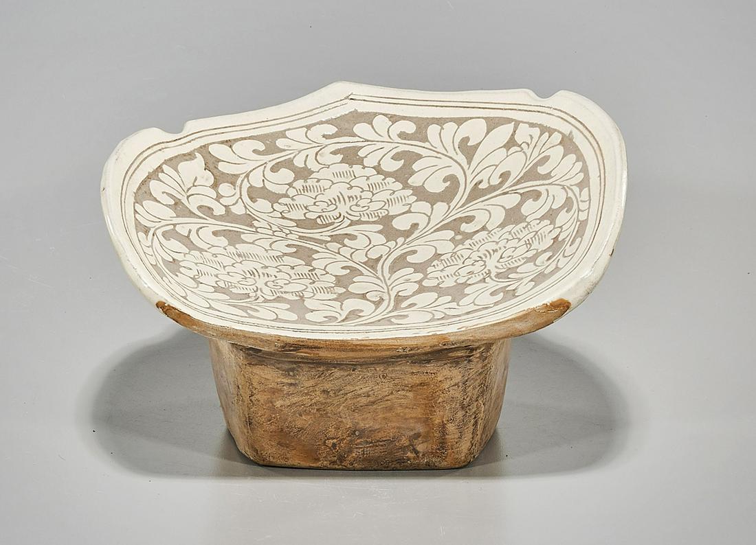 Chinese Raised Ceramic Pillow (1 of 4)