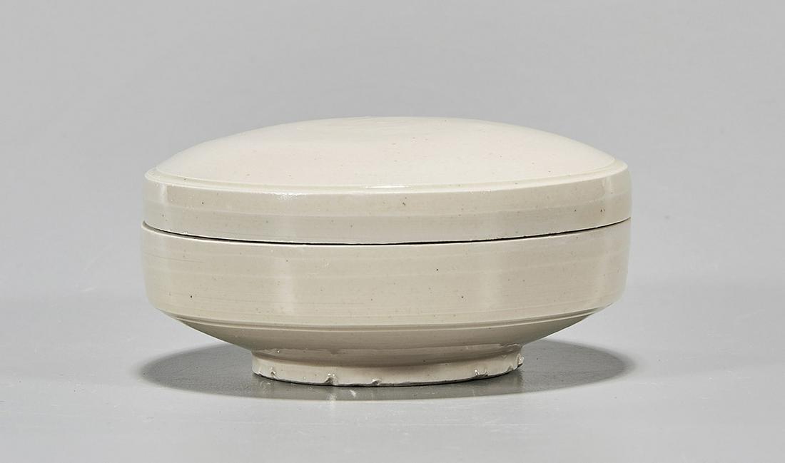 Chinese White Glazed Porcelain Covered Box (1 of 4)